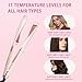 ANGENIL Pro Hair Straightener and Curler 2 in 1, Twist Flat Iron Hair Straightener for Women, Dual Voltage Round Pink Flat Iron with Anti-Scalding Silicone Mat, 11 Adjustable Temp for All Hair Types
