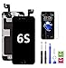 Hoonyer Für iPhone 6s Display Ersatzbildschirm LCD Touchscreen Display Vorinstallierte Frontkamera Näherungssensor Reparatur Kit Komplette Ersatzbildschirm mit Werkzeug (Schwarz)