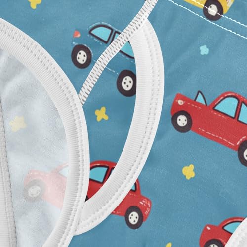 Wusikd Cute Cars Boys' Underwear Cotton Blue Boys Briefs Soft Toddler Underwear 2T 5