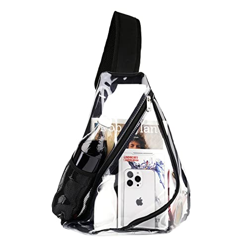 Fomaris Clear Sling Bag Stadium Approved Crossbody Clear Backpack For Sports Concert Festival Game #TOP3