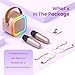 Mini Karaoke Machine for Kids Adults, 2025 TOP Christmas Birthday Gifts for Girls 3,4,5,6,7,8+Year Old Toddler Toys, Portable Bluetooth Speaker with 2 Wireless Karaoke Microphones Player(Rose)