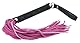 Erotic Fashion Peitsche 35 cm, mit rosa-schwarz Leder Kleine Peitsche 30 Strängen, 1er-Pack (1 x 1 Stück)