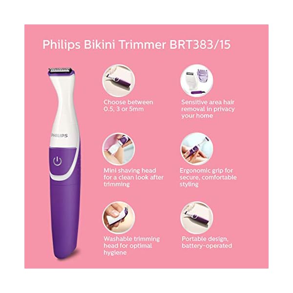 Philips Essential Bikini-Trimmer, Folie (Modell BRT383/15) – Bild 3
