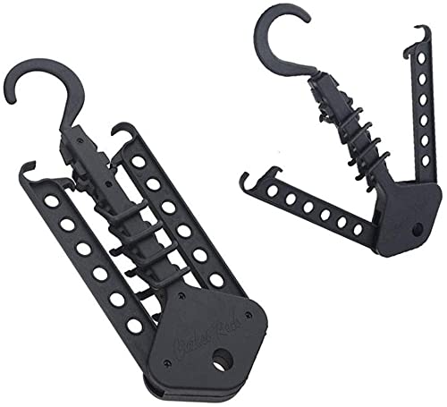 WomdeeFolding Multifunction Magic Clothes Hangers Rack, Space Saver Foldable Clothes Hooks Organizer (2Pack)