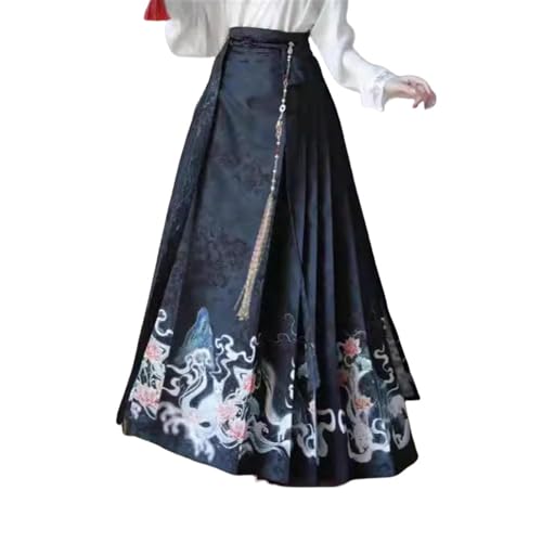 Jupe Hanfu femme Dynastie Ming vêtement traditionnel chinois plissé long
