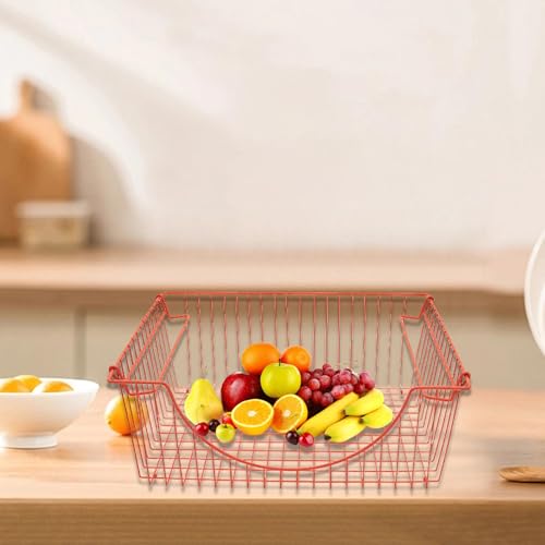 Panier de rangement empilable métallique pour optimiser vos placards - 5