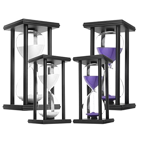 Chrisxiao Hourglass Sand Timer,Black Wooden 30/45/60 Minute Sandglass Timer For Home,Desktop,Classroom Kitchen Restaurant Office Living Room Decor  thumb #7