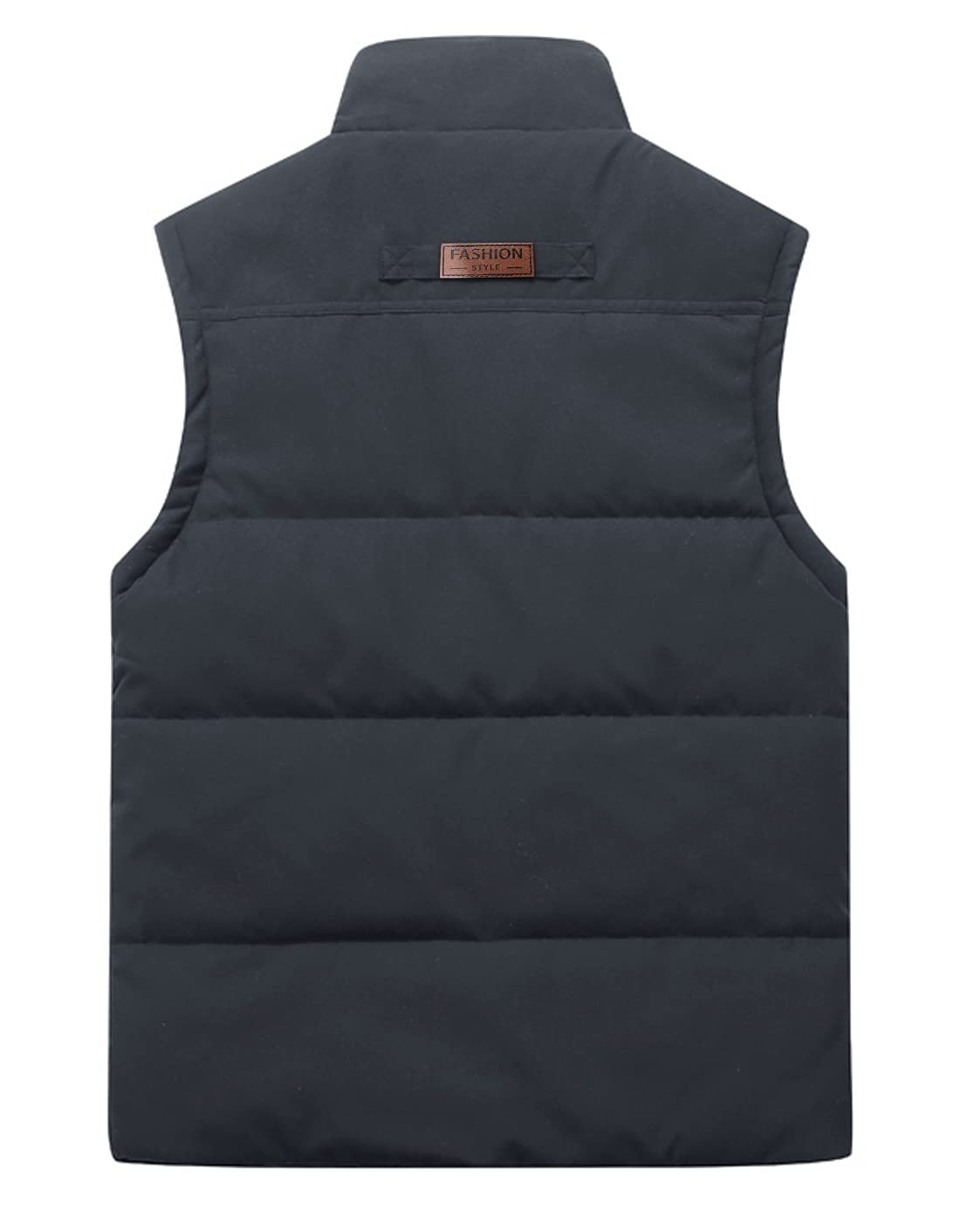KEFITEVD Gilet invernale da uomo in pile da pesca per il corpo più caldo antivento gilet per la fotografia all'aperto con tasche multiple