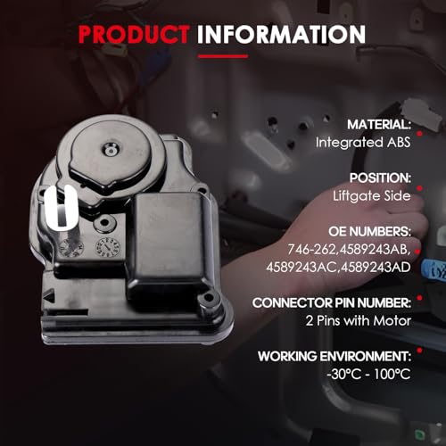Image of CCIYU Rear Liftgate Latch Lock Actuator for Dodge Grand Caravan 2008-2017
