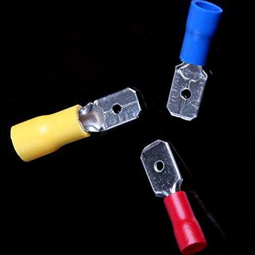 300PCS Waterproof Electrical Crimp Terminals Insulated Spade Terminals Connectors Kits with Box Wire Connector VUQLDHAYZ