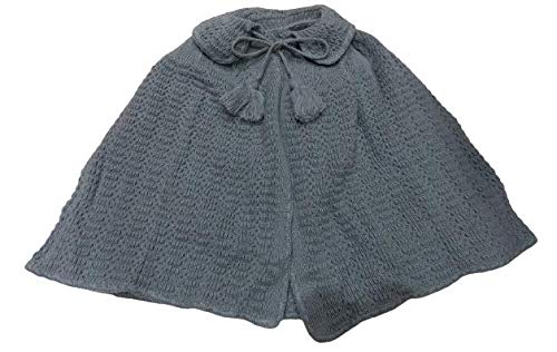 La Parisién TOQUILLA DE PUNTO ABUELA, PELERINA, COLOR GRIS