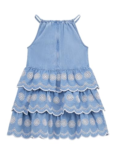GUESS Girls' Sleeveless Denim Dress2