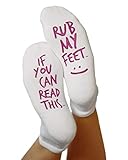 Kindred Bravely Labor and Delivery Inspirational Fun Non Skid Push Socks for Maternity - Rub My Feet