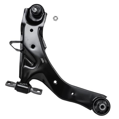 Image of Detroit Axle - Front Lower Control Arms & Ball Joints Inner & Outer Tie Rod End Links Replacement for 2001-2006 Hyundai Elantra - 6pc Set