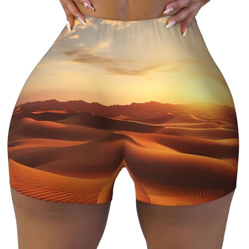Raspy Pattern Sports Shorts, high Elastic Slim Fitness Pants, Suitable for Yoga/Leisure/Daily wear