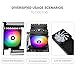 Thermalright 5 Pack TL-C12C-S CPU Fan 120mm ARGB Case Cooler Fan, 4pin PWM Silent Computer Fan with S-FDB Bearing Included, up to 1550RPM Cooling Fan（5 Quantities）
