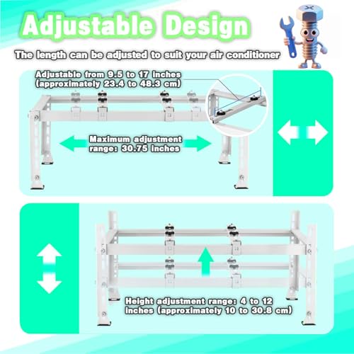 Soporte de CA mini dividido contra ruidos con base de absorción de impactos 3