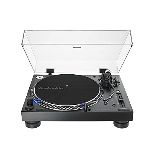 Toca-Discos Audio-Technica Audio-Technica Manual DJ Profissional AT-LP140XP-BK Direct-Drive com cartucho AT-XP3, Preto, Bivolt 120/240V