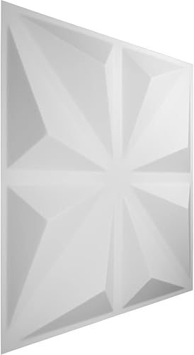Miniatura 3 de Ekena Millwork WP20X20BIWH-CASE-50 19 5/8 pulgadas de ancho x 19 5/8 pulgadas de alto Bailey EnduraWall Decorativo 3D Panel Cubre 133.73 pies