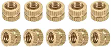 Dadi Inserti Zigrinati In Ottone M6x6x8mm - 40 Pezzi Per Plastica, Stampi E Elettronica, Con Filettatura Femmina - Foto 4