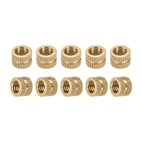 DTGN M6x6x8mm(ID x L x OD) ���[���b�g�}���i�b�g - 20���� - �v���X�`�b�N���V�F�� - �^�J���X�˂��X���[�u �C���T�[�g�i�b�g