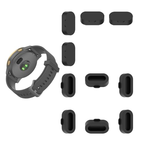 MTHGH Tapón antipolvo para Garmin Approach S70/S62 / Fenix 8 [10 unidades], protector de puerto de carga Garmin Fenix 7/6 /5/ epix Pro 47mm Cubierta antipolvo