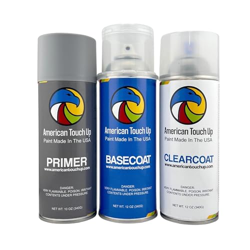 American Touch Up Paint Compatible with Nissan | NBL Scarlet Ember Metallic | Spray Paint - Primer/Basecoat/Clearcoat