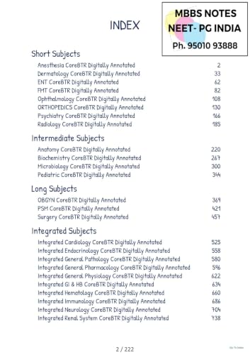 Image of Core BTR 3.0 book annotated by Zainab Vora Full colourd notes | Medical Notes