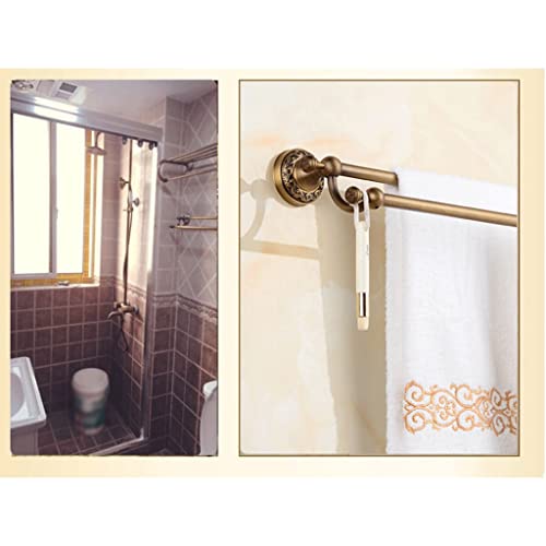 Porte-serviette double pour éliminer le linge humide et décorer votre bain - 6