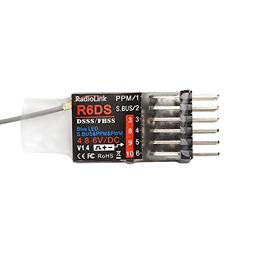 Radiolink R6Ds 2.4Ghz Rc Receiver 6/10 Channels Sbus/Pwm/Ppm For Drone Airplane Fixed Wing At9S/At9S Pro/At10/At10Ii Transmitter Rx #TOP17