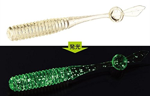 エバーグリーン(EVERGREEN) ワーム ドットテール 1.8インチ クリア・ゴールド #510 3枚目