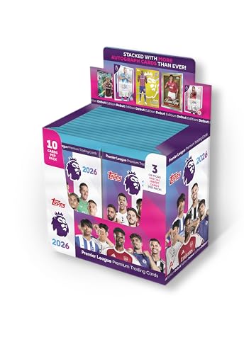Topps Premier League 2026, edizione di debutto, scatola completa, 28...