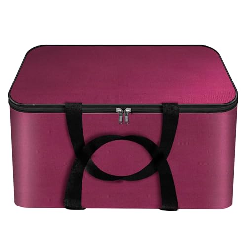 Image of Storite Small Non-Woven Cloth Storage Bags - 41x35x23.5 cm | Zipper & Handle, Foldable Wardrobe Organizer, For Clothes, Sarees, Blankets & Toys,Fabric Underbed Storage Box