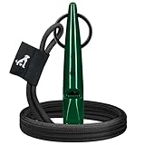 bluzelle Recall 5800 Profi Hundepfeife mit Band für Hundetraining, Pfeife aus BPA-freiem Kunststoff, Einstellbares Umhängeband aus Polyester, Genormte Frequenz 5800Hz, Hund Rückruf, Farbe:Oliv Grün