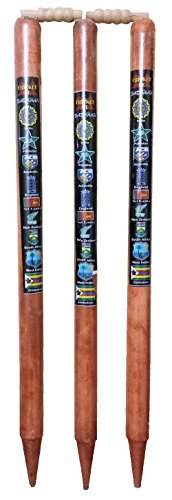 C2C Wooden Cricket Stumps with Bails (3 Wickets, 2 Bails) 100% Original Branded