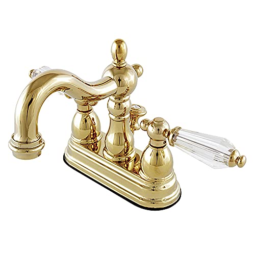Kingston Brass KB1602WLL Wilshire 4" Centerset Lavatory Faucet with Retail Pop-Up, Polished