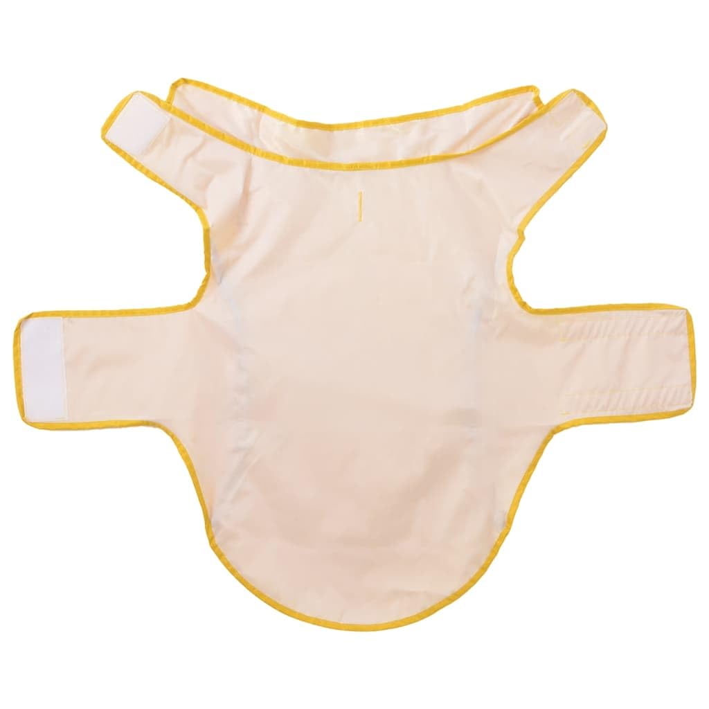 Impermeabile per cani, giallo, 2XL, in poliestere con strisce riflettenti, abbigliamento impermeabile per cani per autunno e inverno, chiusura in , traspirante, protezione per esterni