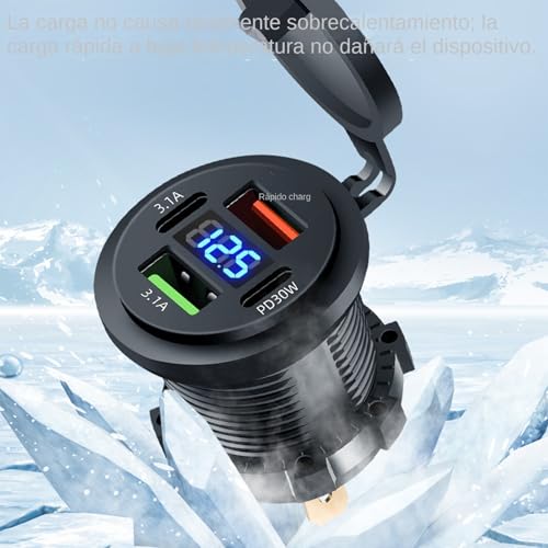 Cargador USB para coche de 4 puertos que soluciona la falta de batería de tus tabletas 4