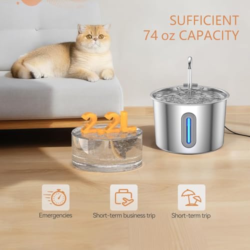 Fuente automática de agua para perros y gatos miniatura 4