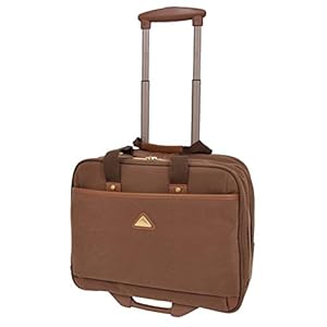 House of Luggage À Roues Cas Pilote Faux Suède Affaires Voyager Mallette Porte-Ordinateur Portable Sac De Cabine HLG403