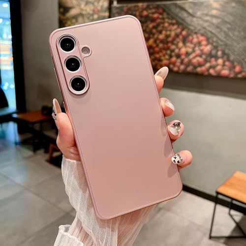 Coque Galaxy S24 antichoc rose dos verre givré anti-rayures protection intégrale mobile