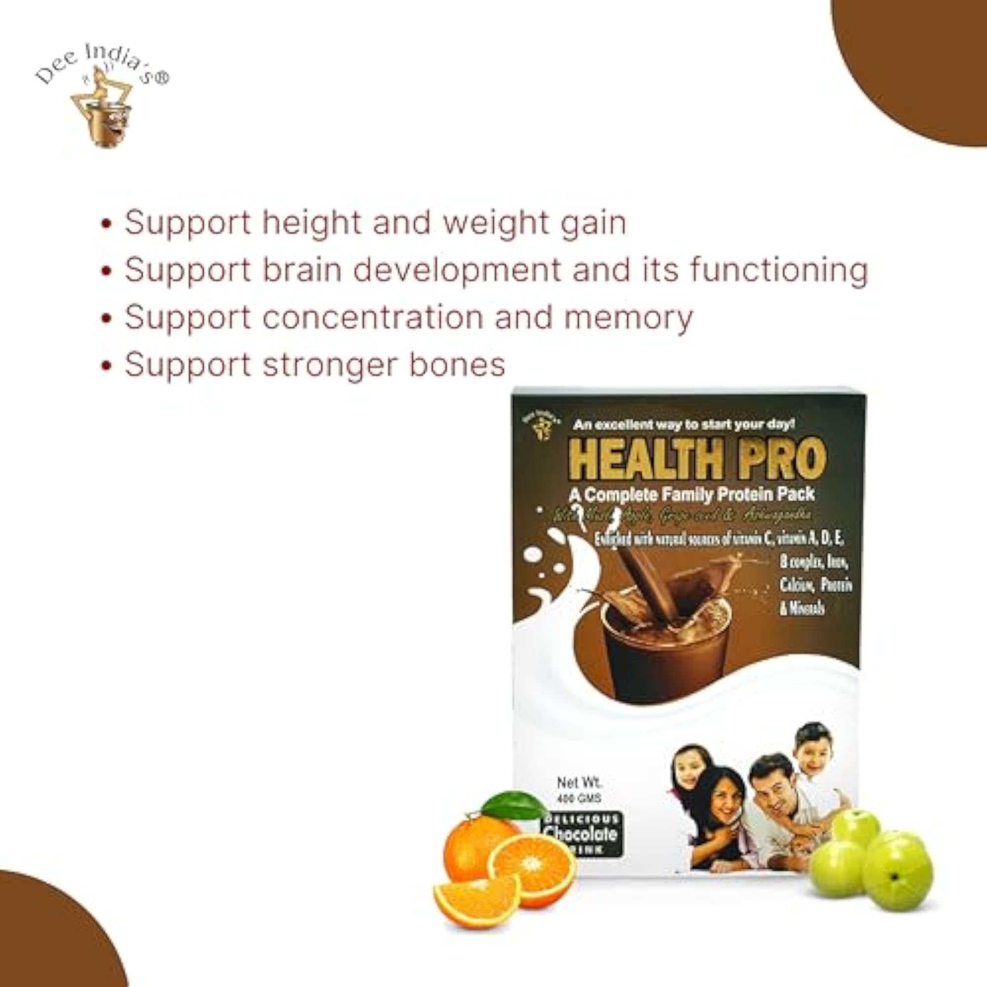 DEE HERBALS 100% Natural Ayurvedic Health Pro Powder
