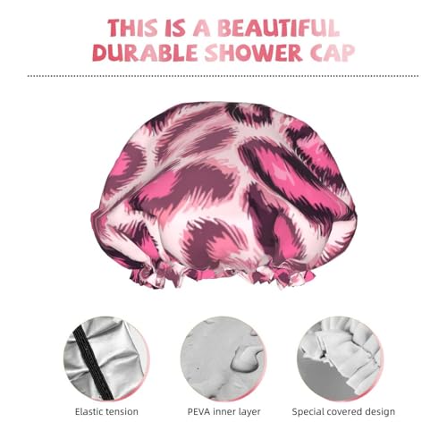 Bonnet de douche haut de gamme double couche imperméable effet fourrure - 6