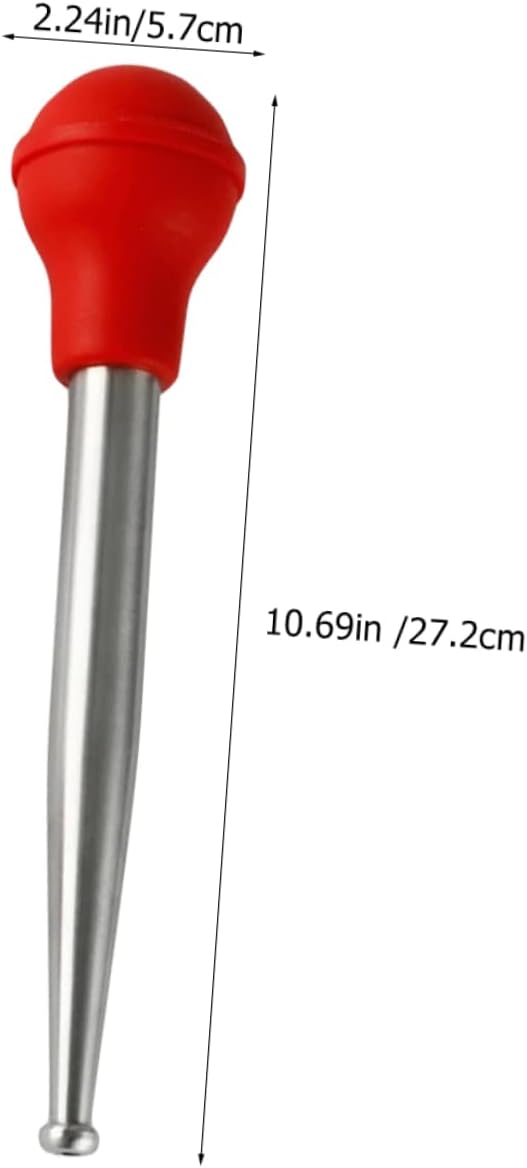 Kitchen Turkey Flavor Injector Bbq Seasoning Brush Stainless Steel Silicone Baster for Steak