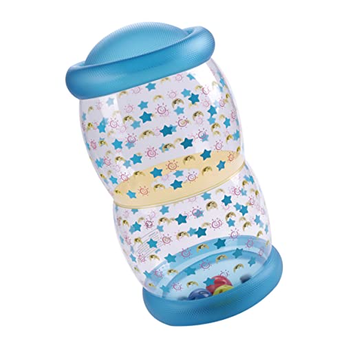 Gatuida De Arrastre De Plástico para Ñiño Pequeño, Tamaño Compacto, Inflable PVC Seguro, Juguete para Ejercitar Audición y Tacto, Adecuado Desarrollo Sensorial y Educativo Casa