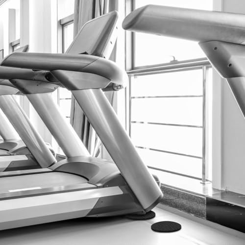 OSALADI 6 piezas tapetes amortiguadores para caminadora, antideslizantes y absorbentes de ruido para proteger el piso, ideales para gimnasio en casa miniatura 3
