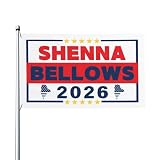 2x3 FT Shenna Bellows for Governor Flags for Outside Maine 2026 Election Garden Flag Lawn Yard Signs House Decoration