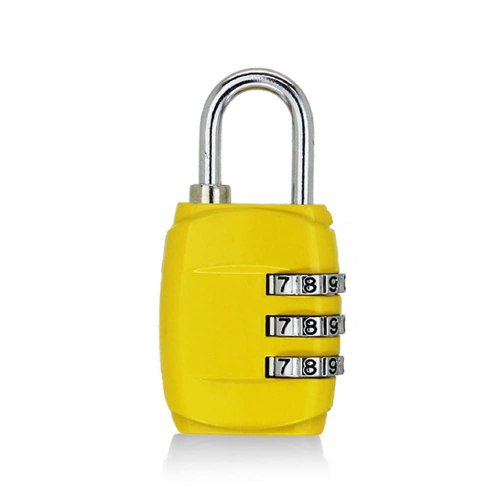 Lucchetti a combinazione， Lucchetti per valigie Lucchetto con password a 3 cifre, lucchetto a combinazione for bagagli da viaggio, piccolo lucchetto for cassetti, lucchetto elettronico(Black,Black)