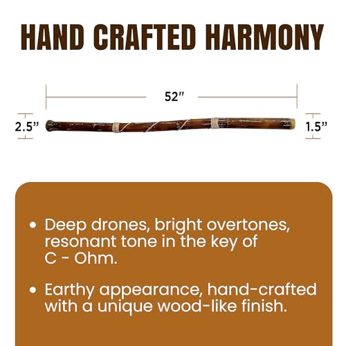 Hand Crafted Modern Didgeridoo with Beeswax Mouthpiece - Loud!