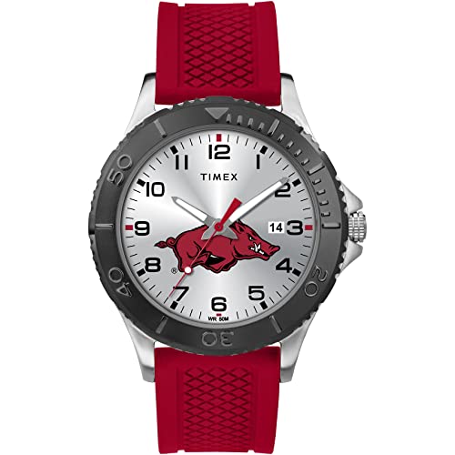 Image of Timex Tribute Men's Collegiate Gamer 42mm Watch - Georgia Bulldogs with Black Silicone Strap